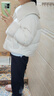 森馬（Semir）羽絨服女冬季拼接毛領(lǐng)大翻領(lǐng)80絨子寬松2025甜美上衣109725113033 曬單實(shí)拍圖