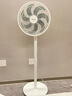 美的（Midea）七葉輕音電風扇 家用風扇 落地扇 立式節(jié)能搖頭宿舍電扇 強風降溫循環(huán)柔風自然風桌面小風扇 【30cm基礎款】白色 強勁動力 曬單實拍圖