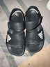 阿迪達(dá)斯（adidas）夏季男童涼鞋女童小童簡(jiǎn)約經(jīng)典兒童休閑運(yùn)動(dòng)沙灘鞋 GW0344黑 曬單實(shí)拍圖