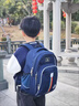 愛華仕宇宙系列兒童書包京東自營1-6年級大容量旅行雙肩包減負護脊 藍色 曬單實拍圖