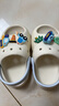 科巢兒童涼拖鞋軟底男童夏季戶(hù)外寶寶洗澡防滑家居室內拖鞋女童 薩洛小車(chē)【白鞋殼】 16 (腳長(cháng)15-16cm)-有后跟帶 曬單實(shí)拍圖