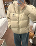 駱駝（CAMEL）【黑鉆5】戶外氣凝膠羽絨服24冬季新款男女同款保暖防潑水面包服 A34CAPN750B，奶茶棕，男女同款 L 曬單實拍圖