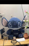 搭啵兔星際史迪奇寶貝毛絨玩具公仔背帶褲史迪仔娃娃玩偶情人節禮物超萌 衛衣款+背帶褲款 36厘米 曬單實(shí)拍圖