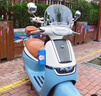 首邁愛(ài)瑪q7擋風(fēng)板電動(dòng)車(chē)風(fēng)擋裝飾用品小配件大全電瓶車(chē)復古改造配飾 擋風(fēng)板銀色 曬單實(shí)拍圖