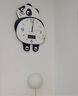 帝斕新款客廳靜音熊貓掛鐘家用創(chuàng)意掛墻電子時(shí)鐘臥室現(xiàn)代裝飾鐘表掛表 HH加大號(hào)55*46cm日歷款腳不搖擺 曬單實(shí)拍圖