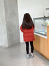 波司登（BOSIDENG）25年新款男女兒童短款5A抗菌4防面料大兜連帽羽絨服T250246915DS 深雅紅|1697 120 /60 約 110-120cm 22kg 曬單實拍圖