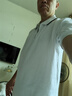 Calvin KleinJeans夏季男士珠地網(wǎng)眼商務(wù)休閑ck半拉鏈鑲邊翻領(lǐng)短袖T恤POLO衫 YAF-月光白 L 曬單實(shí)拍圖