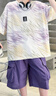 猴兄仔童裝男童短袖套裝夏季男孩休閑運(yùn)動(dòng)t恤五分褲兩件套中大兒童夏裝8 紫色 130 (建議身高120CM左右) 曬單實(shí)拍圖