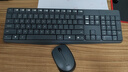 羅技（Logitech）MK235 鍵鼠套裝 無(wú)線鍵鼠套裝 辦公鍵鼠套裝  防潑濺防指紋 全尺寸 帶無(wú)線2.4G接收器 黑 曬單實(shí)拍圖