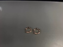 大福品牌撤柜18K金耳環(huán)鑲鉆圈環(huán)素圈高級感輕奢耳釘女配飾專柜耳飾 鑲鉆圈環(huán) 曬單實拍圖