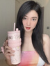 世大家保溫杯女士水杯送女朋友老婆禮物大容量吸管杯不銹鋼高顏值水杯 曬單實(shí)拍圖