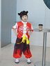 G.DUCKKIDS小黃鴨哪吒衣服魔童降世cos兒童漢服男女童夏季中國風(fēng)六一演出服 套裝加道具 120 尺碼5~6歲【110-120cm】cm 曬單實(shí)拍圖