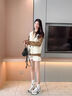 ZUOSAISI品牌老爹鞋女厚底網(wǎng)面透氣休閑鞋女2025秋季新品女鞋輕便運動鞋女 白色 35 曬單實拍圖