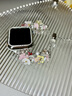 炫戴（XUANDAI）透粉蝴蝶丨適用iwatch s10表帶串珠水晶applewatchs9腕帶女款手鏈蘋(píng)果手表s8/s7保護套智能配件 雙排串珠鏈式表帶-透粉蝴蝶 40mm適用iwatch4/5/6/se代 曬單實(shí)拍圖