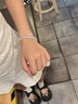 老鳳祥白月光玉手鐲女冰種寬條玉髓鐲子飾品情人節媽媽生日禮物女友老婆 54圈口丨白月光手鐲 曬單實(shí)拍圖