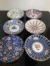 6個(gè)釉下彩復(fù)古深盤(pán)7英寸（款式隨機(jī)）陶瓷飯盤(pán)菜盤(pán)子加厚防燙餐具 6個(gè)盤(pán)子混搭（花之舞+櫻之戀） 曬單實(shí)拍圖