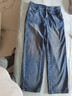 馬克華菲牛仔褲男春夏薄款舒適全棉耐磨復古水洗直筒長(cháng)褲 中藍薄款 31  曬單實(shí)拍圖