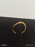 慕璨（OWN SHINE）【官方正品】小月影小星璨999黃金女戒指鑲嵌培育鉆疊帶 送女友 小星璨【定制圈口聯(lián)系客服/克重多退少補(bǔ)】 15號-1.66g 曬單實(shí)拍圖