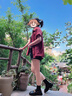 初棉【法國麻】初棉重磅亞麻短袖襯衫女25夏季全麻翻領(lǐng)寬松襯衣顯瘦 葡萄酒紅 L 曬單實(shí)拍圖