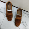 雅格獅丹（Aquascutum）休閑皮鞋男2025夏季新款英倫時(shí)尚男士樂福鞋 黃棕色 40 -適合運(yùn)動(dòng)鞋41碼 曬單實(shí)拍圖