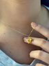 中國黃金（CHINA GOLD）18K黃金蝴蝶結(jié)吊墜輕奢K金鎖骨鏈七夕情人節(jié)生日禮物送女友老婆 18K金蝴蝶結(jié)吊墜【贈(zèng)純銀鏈】 約0.18g 曬單實(shí)拍圖