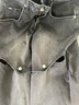 Lee【張凌赫代言】25新品寬松版型鏤空設(shè)計黑灰色女闊腿牛仔褲潮 黑灰色 24 曬單實拍圖