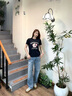 Calvin KleinJeans【復(fù)刻90系列】25春夏女士ck復(fù)古做舊直筒牛仔褲47B921G UQY-牛仔淺藍(lán) 27 曬單實(shí)拍圖