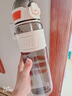 GULOO大容量水杯2024新款男女款夏季健身吸管杯子學(xué)生上學(xué)專(zhuān)用運動(dòng)水壺 白色【雙飲+刻度】 1000ml 曬單實(shí)拍圖