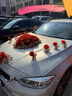 滿(mǎn)城花語(yǔ)婚車(chē)裝飾主婚車(chē)花結婚禮婚慶用品頭車(chē)花套裝婚車(chē)裝飾車(chē)頭全套拉花 酒紅A【娃娃款】送副車(chē)裝飾10套 曬單實(shí)拍圖