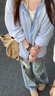Shelley Jonescleanfit格子拼接外套男春秋季美式復(fù)古情侶裝夾克寬松翻領(lǐng)棒球服 米色 XL [推薦120-140斤] 曬單實(shí)拍圖