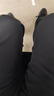 名創(chuàng)優(yōu)品（MINISO）直筒褲男重磅休閑潮流春秋季青少年寬松百搭垂感衛(wèi)褲 黑 L 曬單實拍圖