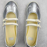 Onitsuka Tiger鬼塚虎新款芭蕾風(fēng)女鞋 銀色休閑鞋MEXICO 66? TGRS 1182A660 銀色 39 曬單實拍圖
