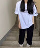 魯雅爾黑色高級垂感西裝褲女夏季新款高腰顯瘦休閑褲小個子直筒闊腿長褲 黑色 M 曬單實拍圖