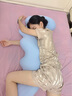 祺加質(zhì)品（CHECA GOODS）睡覺抱枕床上沙發(fā)靠枕長(zhǎng)條成人孕婦玩偶冰絲抱枕側(cè)睡夾腿睡覺神器 曬單實(shí)拍圖