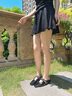 妙麗（Millies）品牌包頭拖鞋女士坡跟真皮一腳蹬外穿女鞋2025夏季新款百搭涼拖鞋 黑色 40 (250mm)  標(biāo)準(zhǔn)碼 曬單實(shí)拍圖