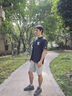增致牛仔（ZENGZHI）2025夏季薄款休閑褲男時(shí)尚運動(dòng)短褲寬松直筒五分褲百搭中褲子男褲 曬單實(shí)拍圖