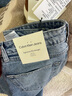 Calvin KleinJeans【復刻90系列】25春夏新款女士ck淺色直筒牛仔褲47B908G 曬單實拍圖