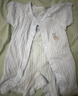 貝瑞加（Babyprints）嬰兒連體衣2件夏季短袖嬰兒衣服新生兒純棉哈衣輕薄爬服 白藍80 曬單實拍圖