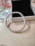 唯一（Winy）銀手鐲足銀9999開(kāi)口鐲子純銀飾品生日新年情人節禮物送女友老婆 曬單實(shí)拍圖