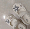 海瀾之家（HLA）洞洞鞋女增高兩穿休閑涼鞋沙灘鞋HDALXW2CEG003 米色37-38 曬單實(shí)拍圖