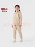 無印良品（MUJI）大童 內(nèi)側(cè)抓絨 衛(wèi)衣開衫 兒童童裝衣服男童女童冬季 CB25CC4A 象牙白色 110cm /56A 曬單實(shí)拍圖