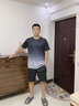 JEEP SPIRIT吉普運動(dòng)套裝男士夏冰絲速干衣健身t恤跑步短袖短褲羽毛球訓練服 黑藍 XL 曬單實(shí)拍圖