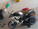 奇動(dòng)兒童電動(dòng)摩托車(chē)2-3-6-8歲可坐人男孩女孩寶寶玩具車(chē)大號生日禮物 白色12V電瓶手擰油門(mén)燈光輪 曬單實(shí)拍圖