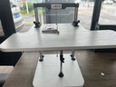 多立佳站立式升降電腦架支架站著(zhù)站立辦公升降臺電腦桌增高架工作臺桌子 兩層普通型（總高度50cm） 白色 曬單實(shí)拍圖