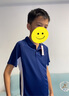 特步（XTEP）兒童童裝男童吸濕速干透氣短袖POLO衫 深奧藍 160 曬單實拍圖