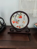 蘇繡熊貓刺繡擺件手工雙面繡臺屏非遺工藝品國風(fēng)特色伴手禮送老外 鴛鴦：大富大貴 曬單實(shí)拍圖