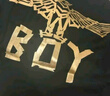 BOY LONDON【范丞丞同款】夏短袖情侶款燙金黑色休閑潮牌T恤N01910 黑色 現(xiàn)貨 L 此款偏大，建議拍小一碼 曬單實拍圖