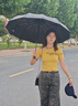 JCZS全自動(dòng)雨傘女生高顏值太陽(yáng)傘反向加厚結實(shí)抗風(fēng)暴雨專(zhuān)用晴雨兩用傘 暗夜綠20根玻纖骨+加固抗風(fēng)暴傘 曬單實(shí)拍圖