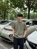 LAZY DAY TREND戶(hù)外防曬涼感速干半拉鏈POLO衫男士夏季寬松工裝短袖T恤 叢林綠 XL 曬單實(shí)拍圖