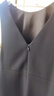 朗姿三醋酸Basic衣櫥無袖輕禮服連衣裙夏新款法式長裙子 黑色 L 曬單實拍圖